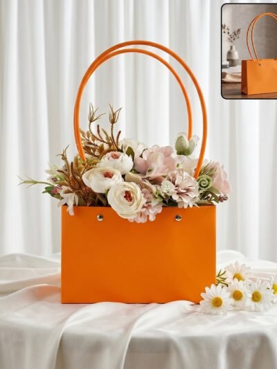 Foldable Flower Packaging Bag � Waterproof & Elegant Handle
