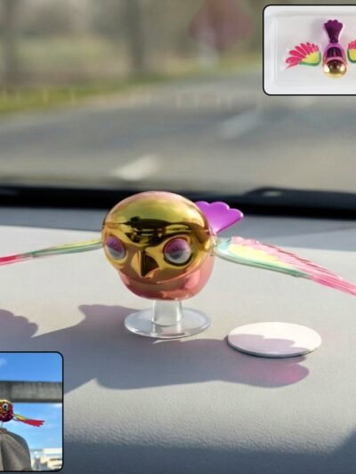Wind Flying Bird Dashboard Decoration – Lifelike Wing Motion