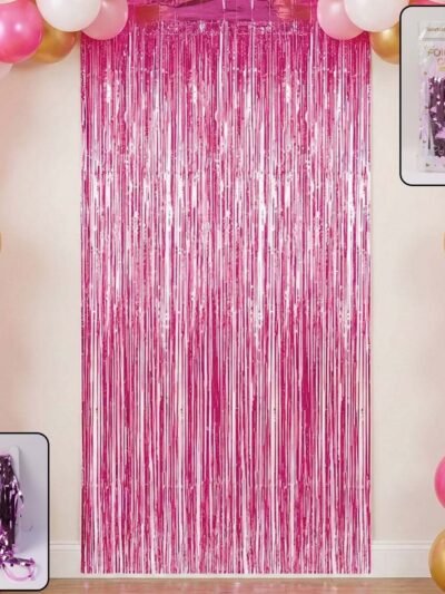 Foil Fringe Curtain – Metallic Shimmer Party Backdrop