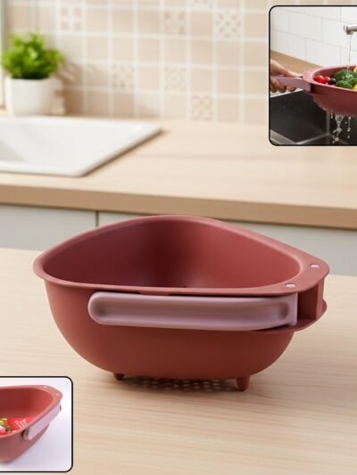 Foldable Kitchen Colander – Space Saving with Drain Base