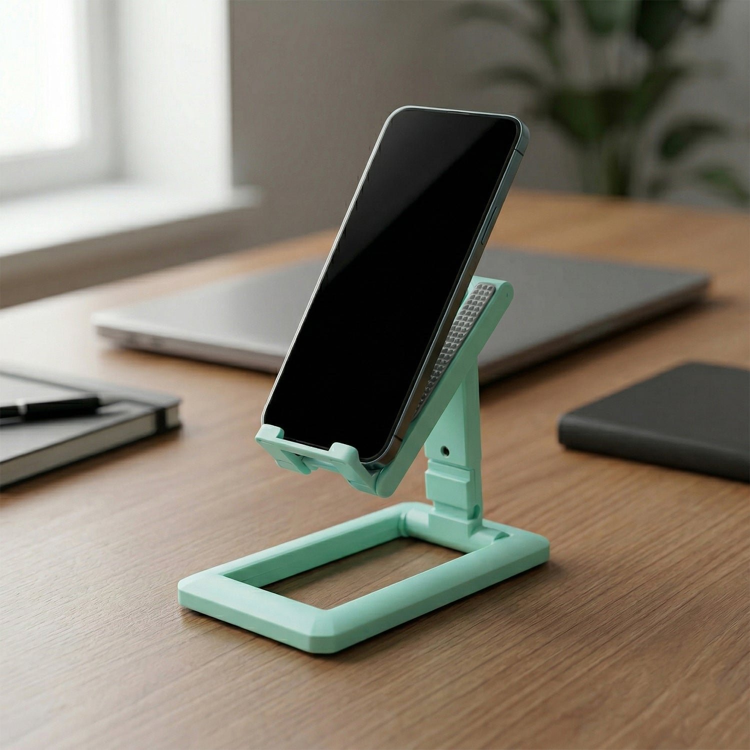 Foldable Mobile Phone Stand � Adjustable & Non-Slip for Comfortable Viewing