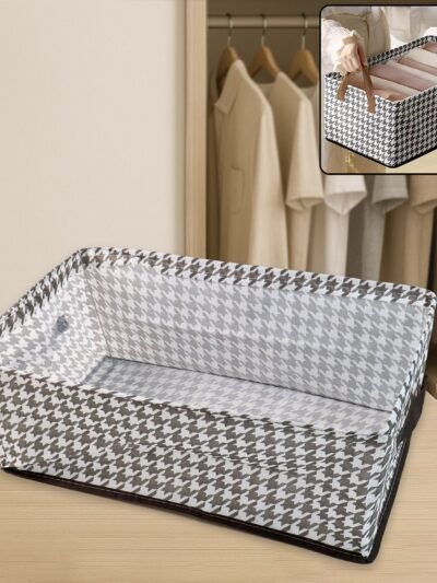 Foldable Canvas Storage Basket – 42x28cm Organizer | Organivo