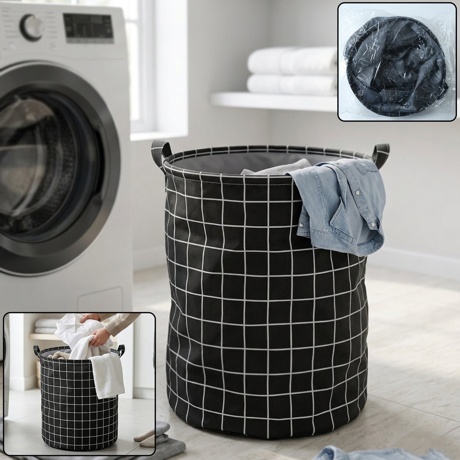 Foldable Laundry Basket � Spacious & Space-Saving for Home