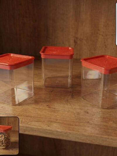 Airtight Food Storage Container Set – 3 Pieces, 350 ml Each