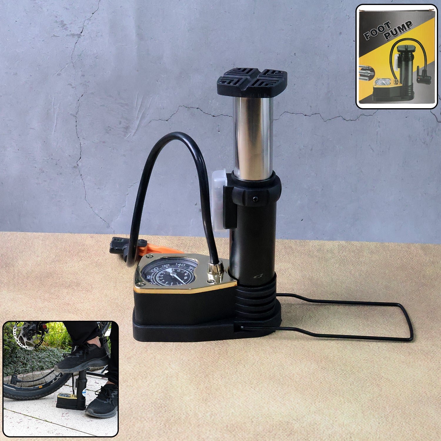 Foot Air Pump � High Pressure & Portable | Velvet Wheels