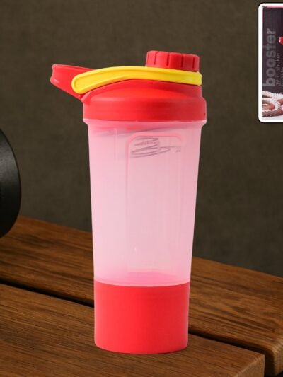 Gym Shaker Bottle 550ml – Leak-Proof with Mixing Ball