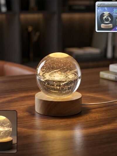 Astronomy Crystal Ball Lamp – 3D Night Light | Indo Glow