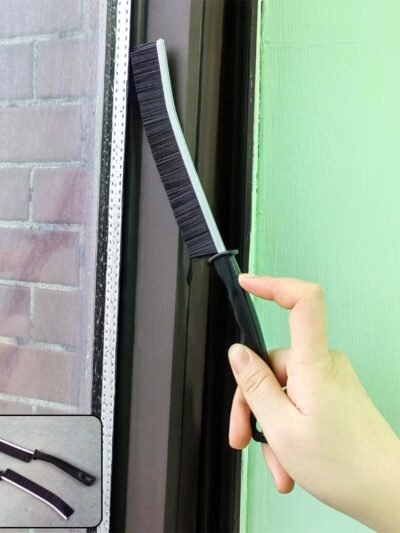 Corner Cleaning Brush – Long Handle Stiff Bristle Set (2 Pc)