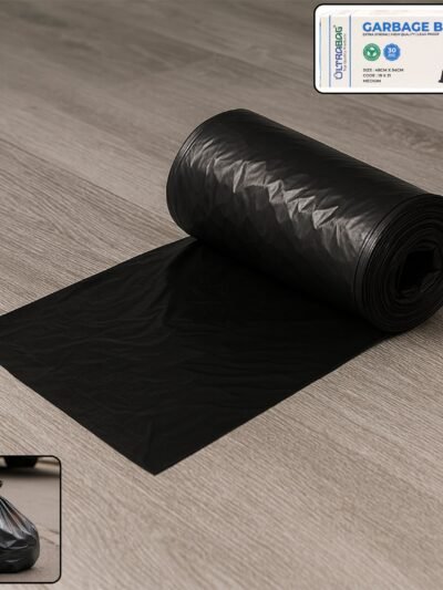 Extra-Strong Garbage Bag Roll – Leak-Proof & Tear-Resistant 48x54cm