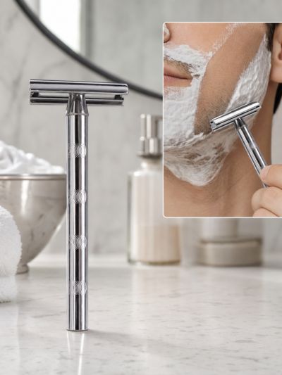 Double Edge Safety Razor – Reusable Stainless Steel for Gentle Shaves