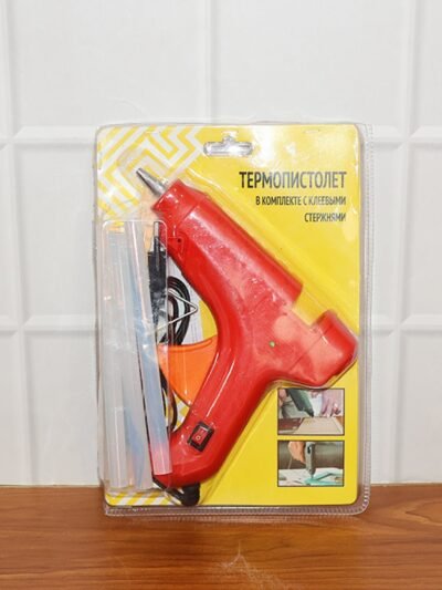 20W Hot Melt Glue Gun – Fast Heating with 6 Transparent Sticks