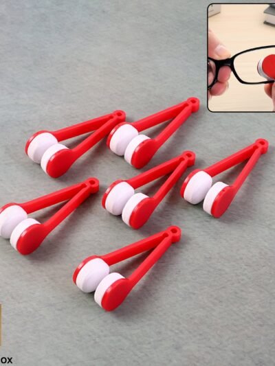 Portable Eyeglass Lens Cleaner Tool – 6 Pc Double-Sided Microfiber
