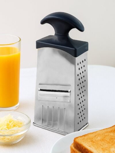 Stainless Steel 4-in-1 Grater & Slicer – Multipurpose Kitchen Tool