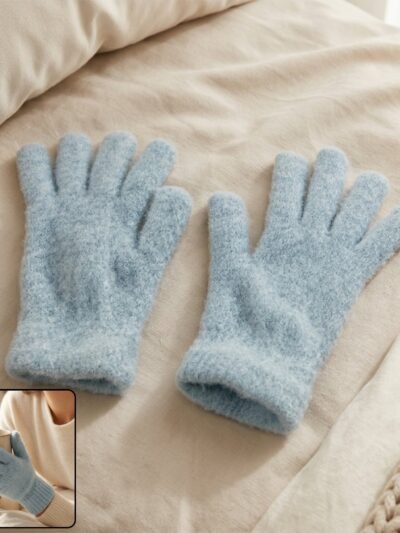 Fleece Winter Gloves � Cozy Full Finger Hand Warmers for Men & Women