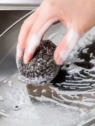 Stainless Steel Scrubber – Heavy Duty & Rust-Proof | Velvet Wipe