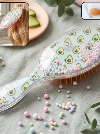Soft Cushion Hair Brush – Gentle Detangling & Scalp Massage | Calm & Curl