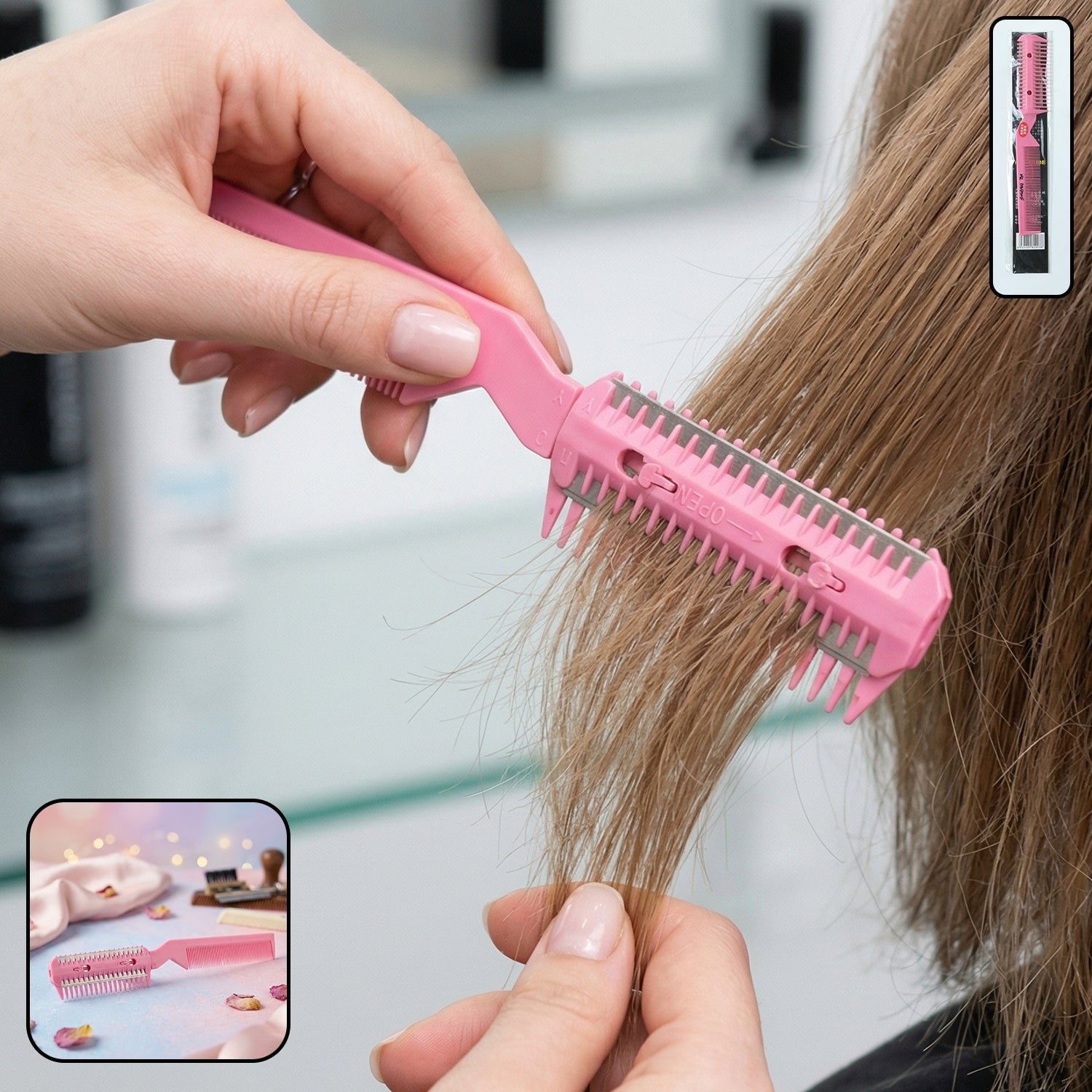 Double Sided Hair Cutting Comb � Precise Thinning & Styling Tool