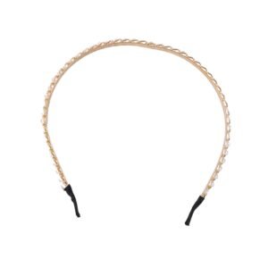 Crystal Studded Metal Hair Band – Elegant Party Accessory