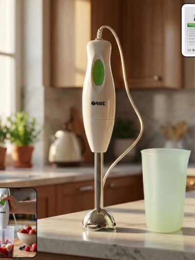 Electric Hand Blender – Stainless Steel Blade for Smooth Blending