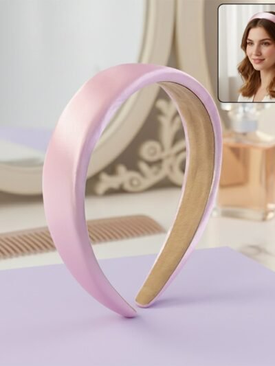 Padded Satin Hairband – Comfortable & Stylish Accessory