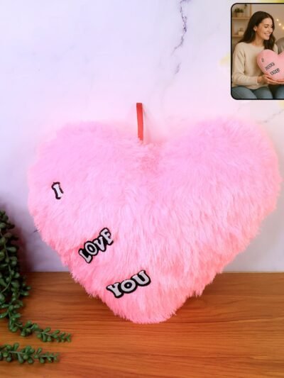 Heart Shape Plush Cushion – Soft & Romantic Love Pillow