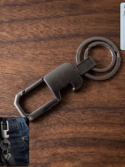 Heavy Duty Metal Key Holder – Secure & Durable Carabiner Clip