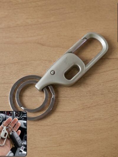 Metal Key Holder – Heavy Duty Carabiner Style Keychain for Secure Keys