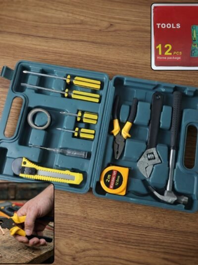 Home Tool Kit – Essential 12-Piece Household Repair Set