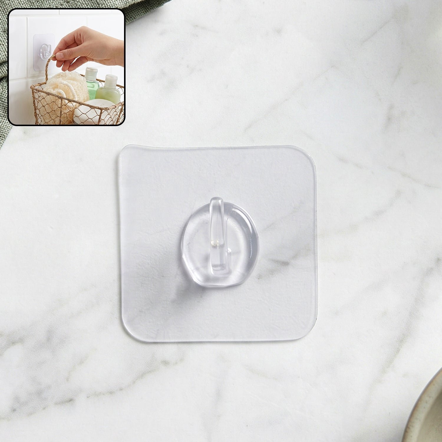 Self-Adhesive Wall Hook � Easy no-drill installation for versatile use