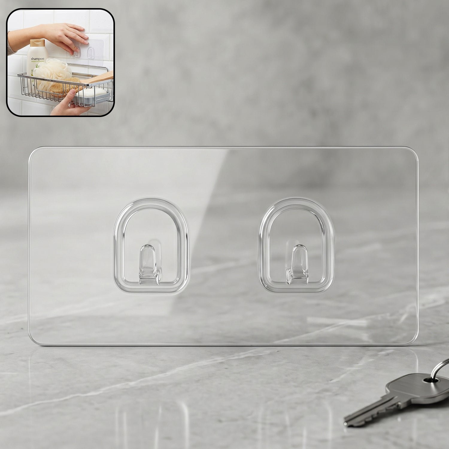 Self-Adhesive Wall Hook � Damage-Free Storage Solution