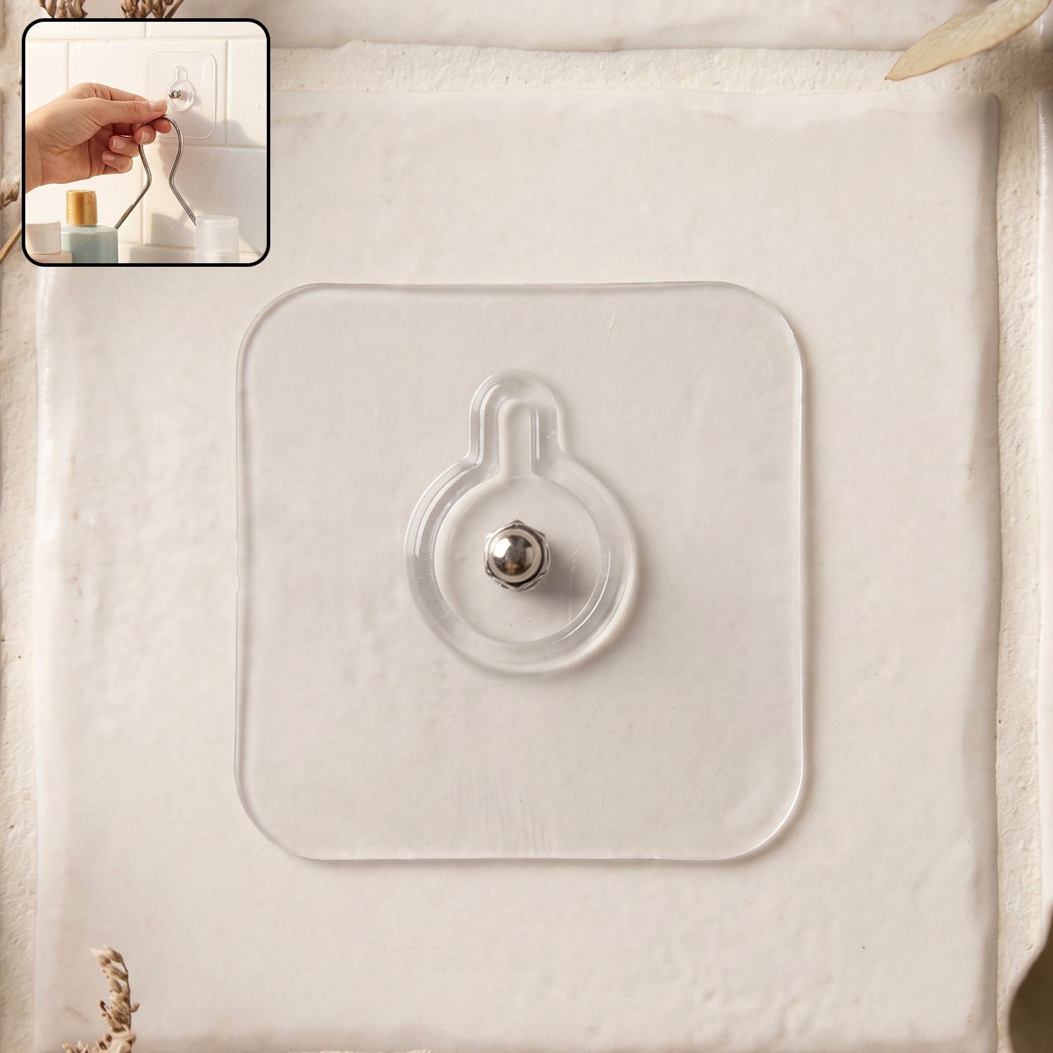 Self Adhesive Wall Hook � Heavy Duty Multipurpose Stick-On Hook