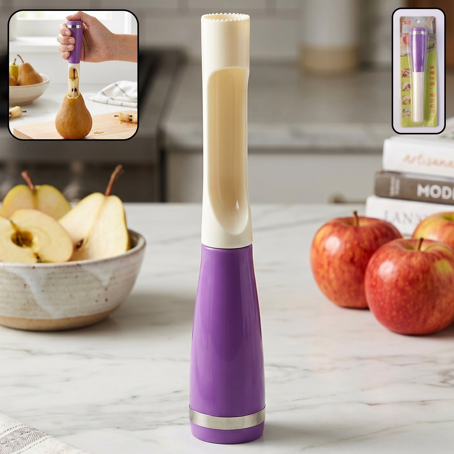 Multipurpose Apple Cutter � Effortless Fruit Slicing & Coring