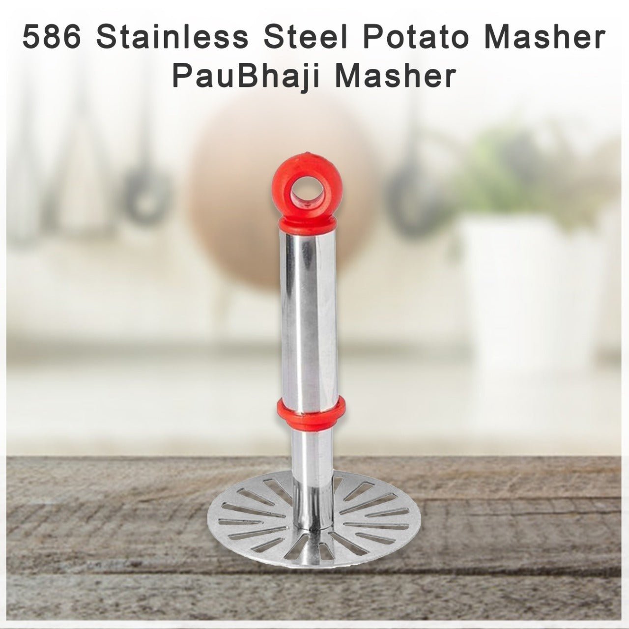 Pau Bhaji Masher – Stainless Steel & Ergonomic Grip | Quickslice