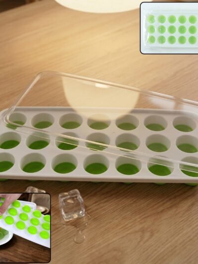 Plastic Ice Cube Tray – Multipurpose with Lid for Easy Freezing