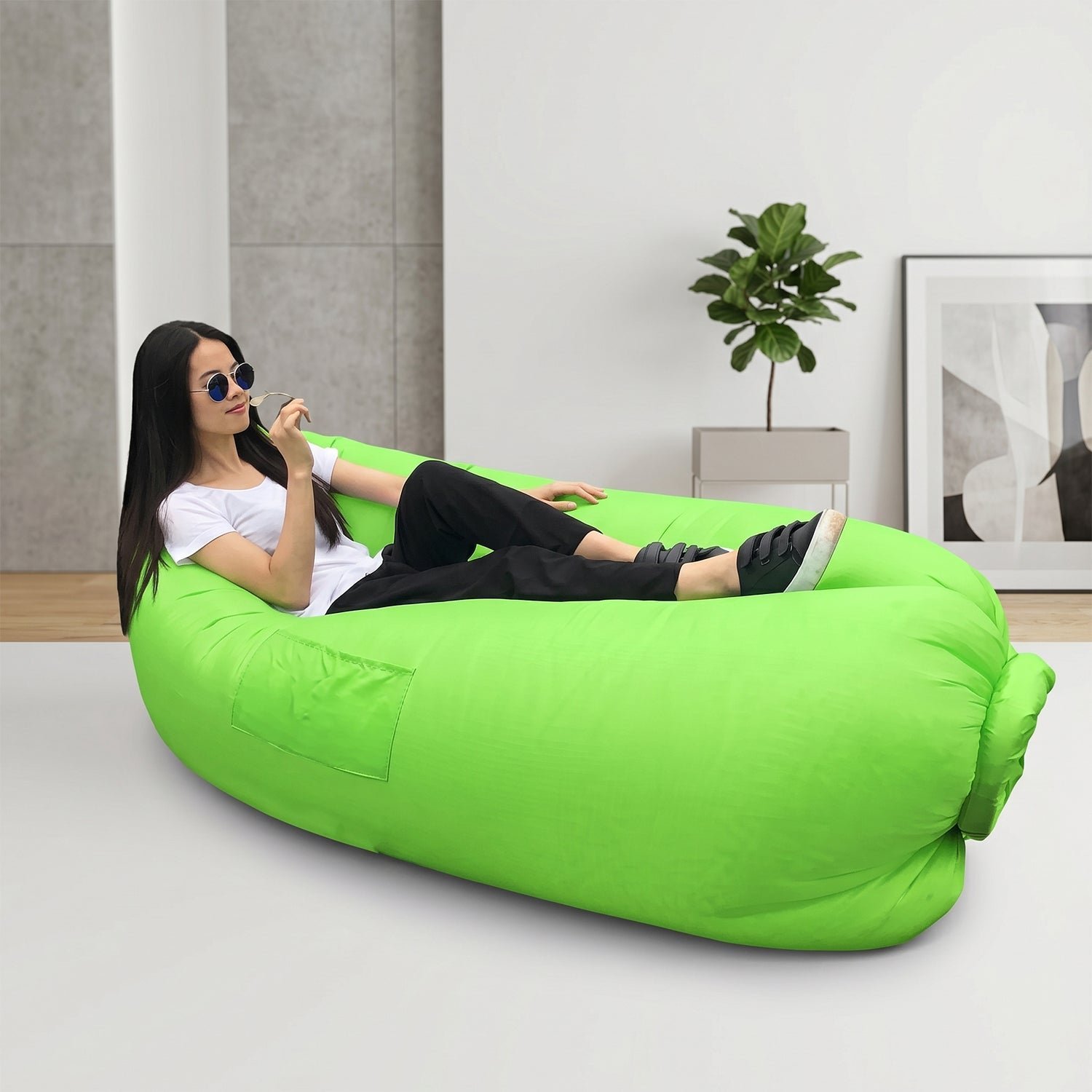 Inflatable Lounger � Portable & Comfortable for Indoor & Outdoor Use