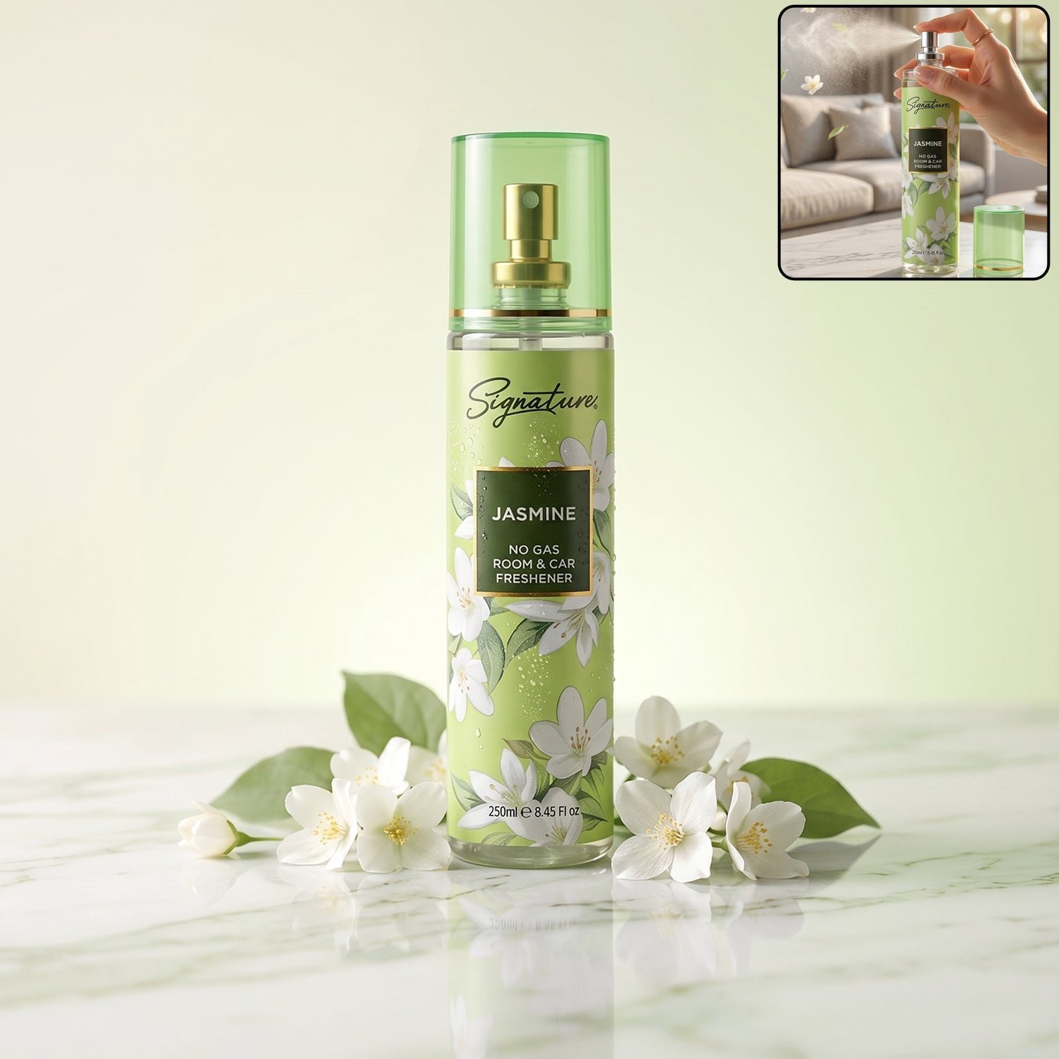 Jasmine Room & Car Freshener Spray � Long-Lasting Floral Fragrance