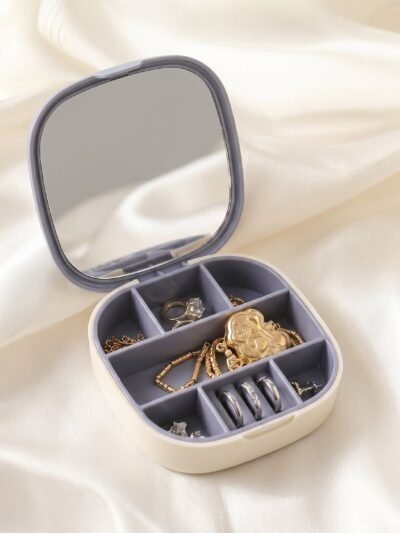 Plastic Jewelry Storage Box � Compact & Travel-Friendly Organizer