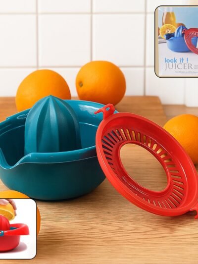 Manual Citrus Juicer – Premium Hand Press with Lock & Strainer