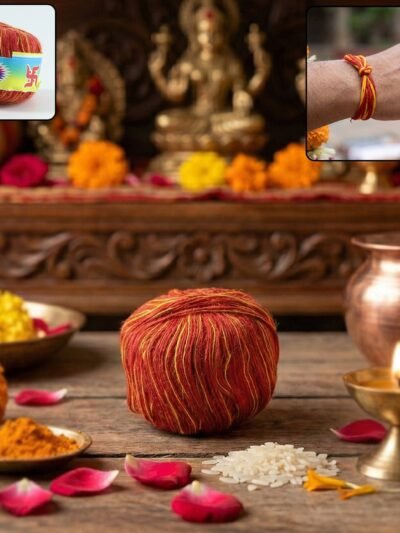 Pooja Kalawa Moli Sacred Cotton Thread – Traditional Puja Essential