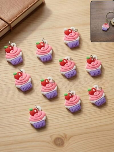 Cute Cupcake Keychain – Fun & Charming Bag Ornament
