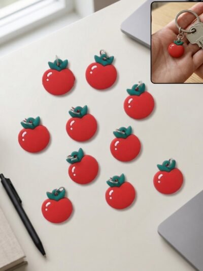 Red Apple Keychain – Cute & Versatile Bag Charm for Gifts
