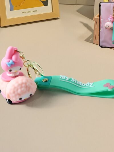 Cartoon Silicone Keychain – Cute Character with Flexible Strap