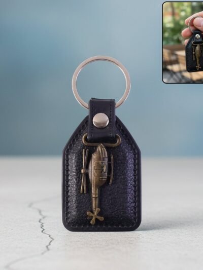 Leather Finish Metal Sword Keychain – Stylish and Durable Accessory