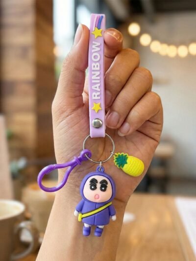 Cute Cartoon Doll Keychain – Vibrant & Lightweight Accessory