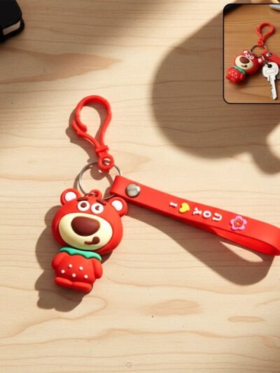 Cartoon Bear Figure Keychain – Cute & Stylish Accessory