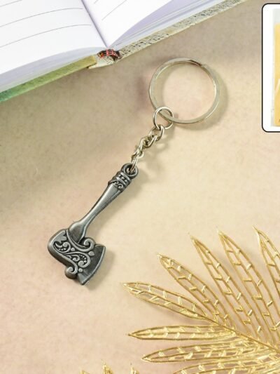 Axe Shape Metal Keychain – Durable Vintage Style Accessory