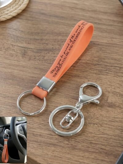 Silicone Wrist Strap Keychain – Durable & Lightweight for Daily Use