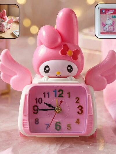 Kids Alarm Clock – Fun Cartoon Bunny Car Design for Bedrooms