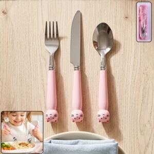 Kids Stainless Steel Cutlery Set � Safe, Durable & Portable