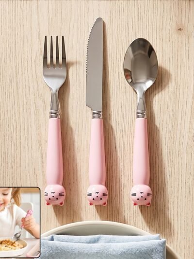 Kids Stainless Steel Cutlery Set � Safe, Durable & Portable